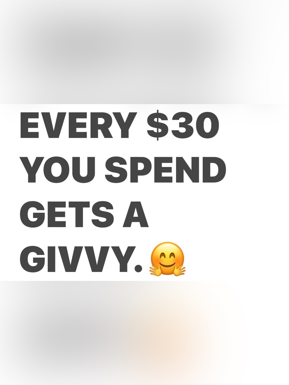 GIVVY applies to all items.